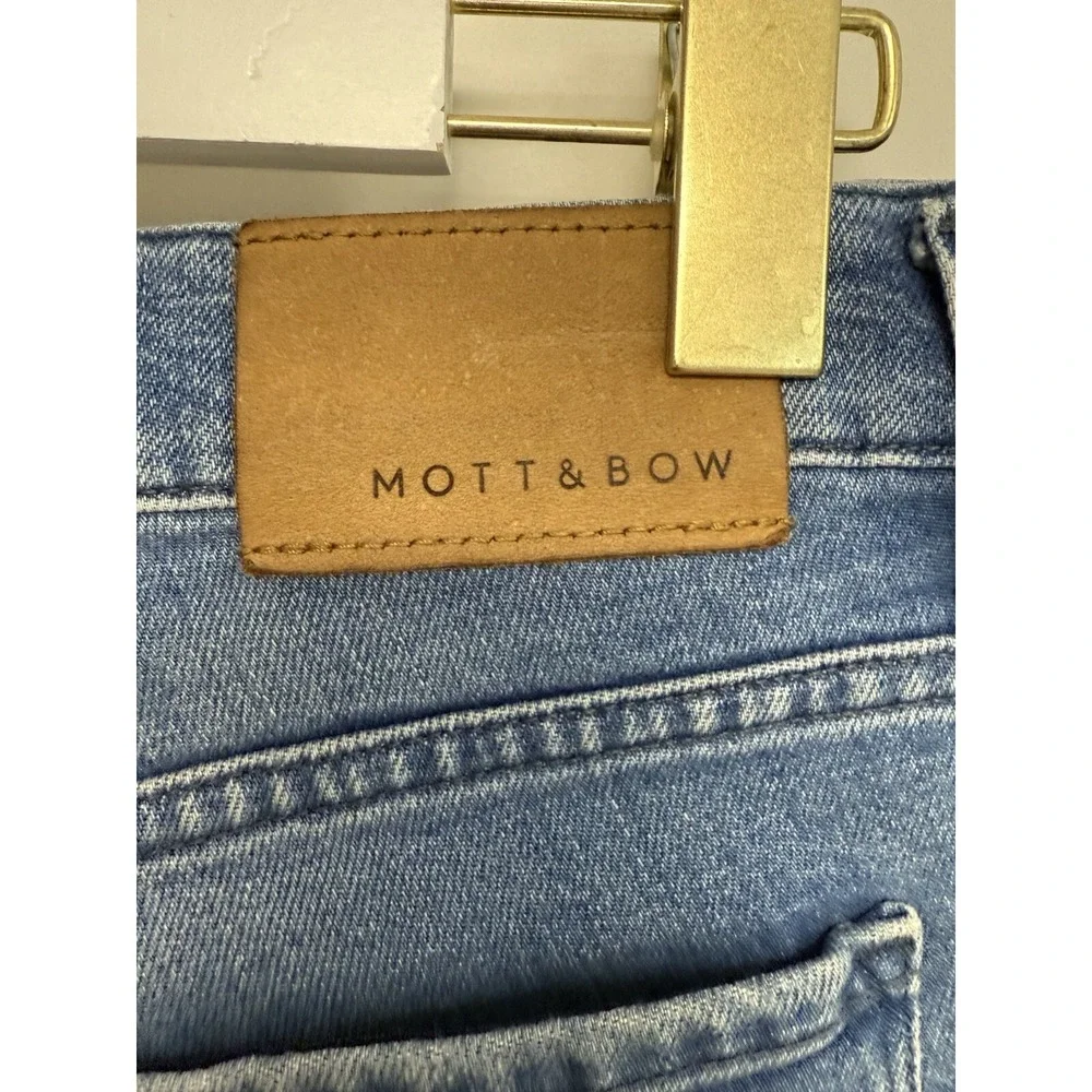 Mott and Bow Men's Slim Fit Jeans Medium Wash 31x30 (READ) Blue Denim Pants